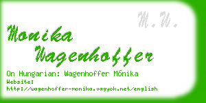 monika wagenhoffer business card